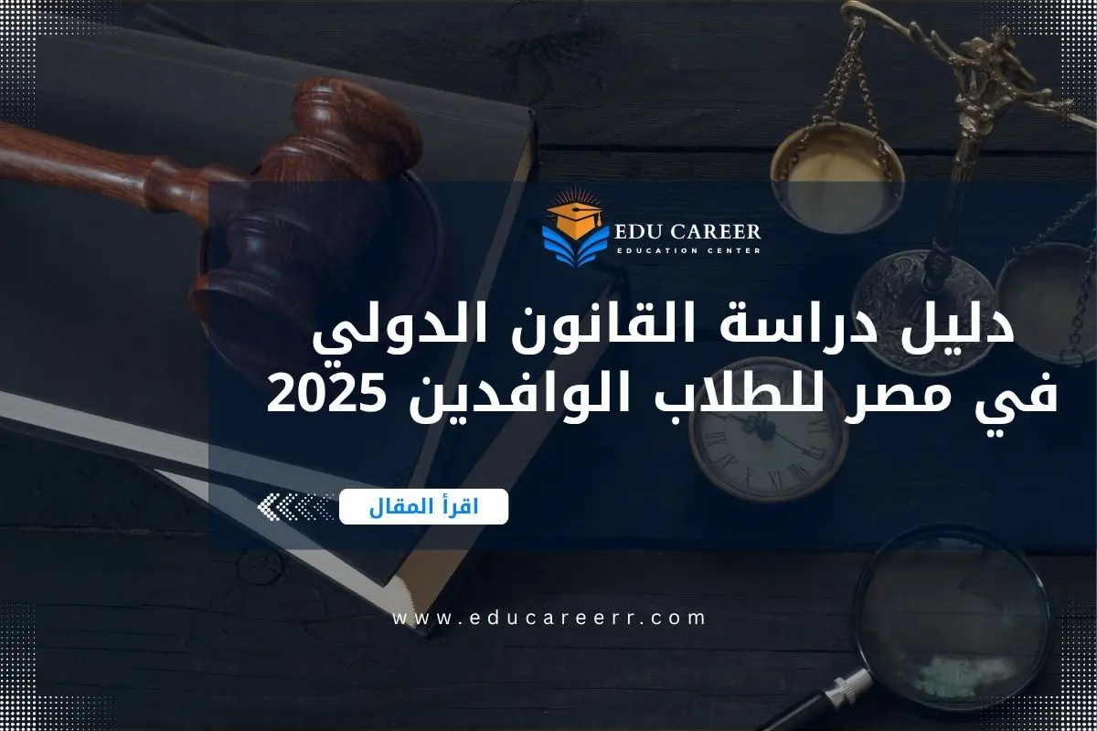 دراسة القانون الدولي في مصر